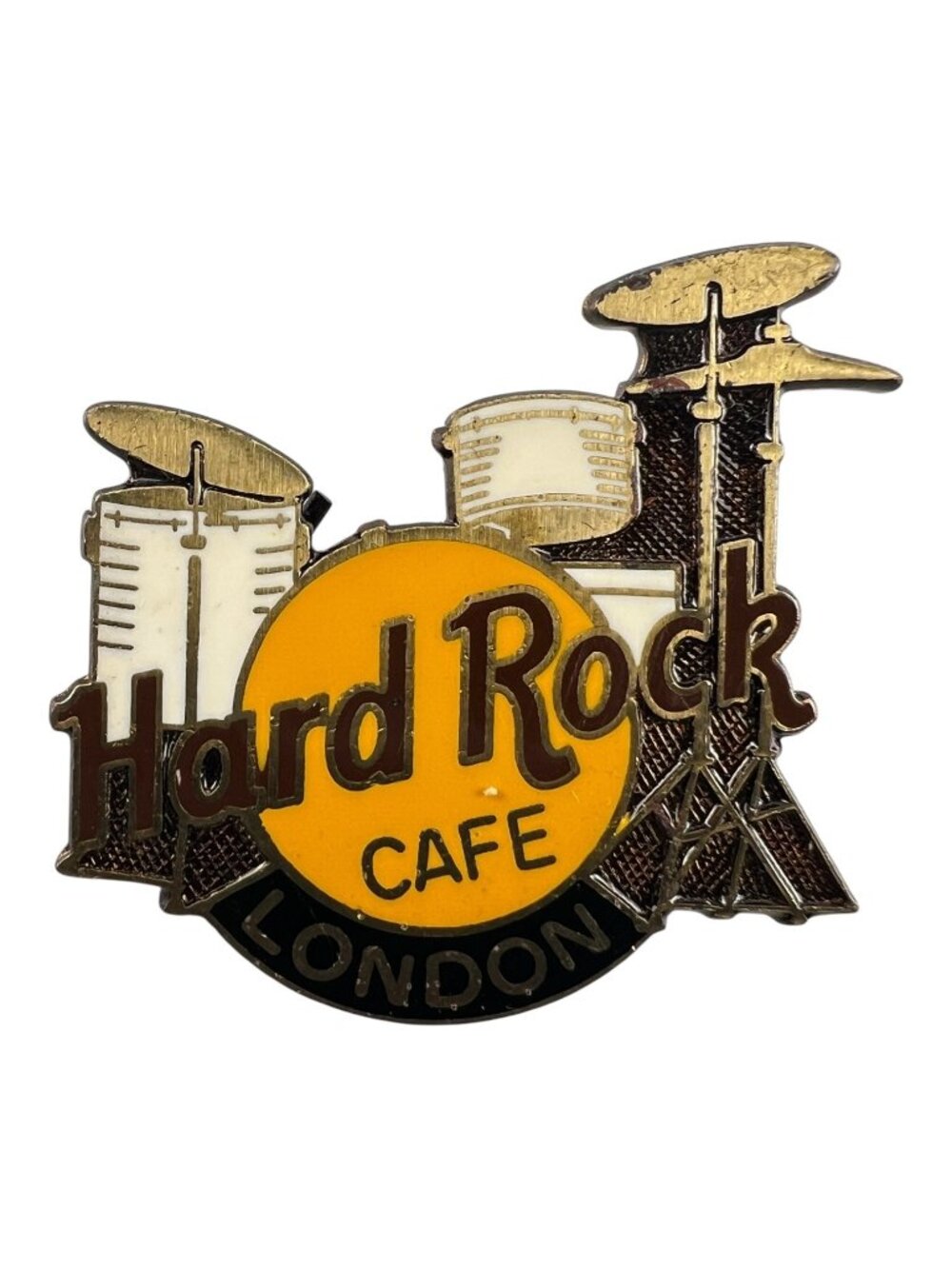 Hard Rock Cafe London Drum Set Collectible Pin Badge Made In England